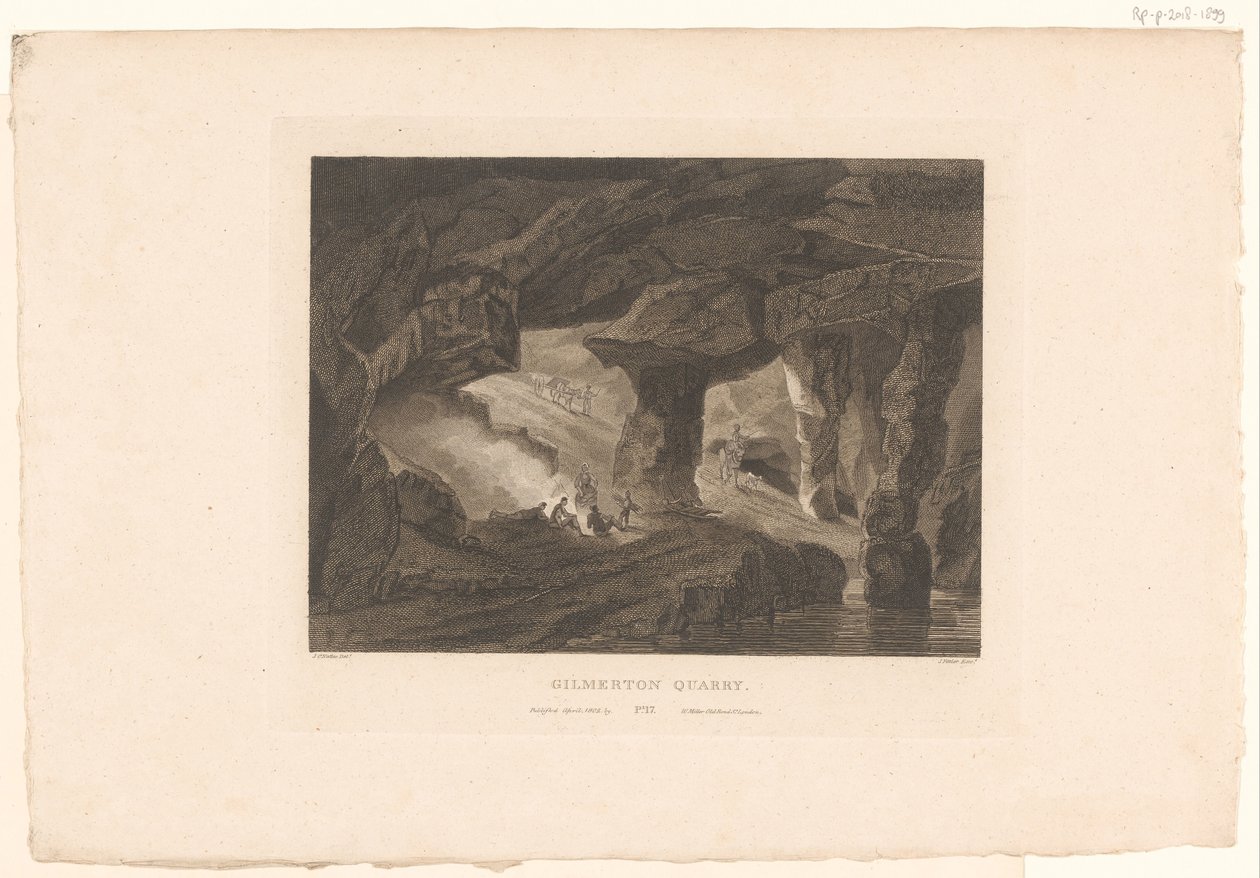 View of Gilmerton Quarry, near Edinburgh by James Fittler