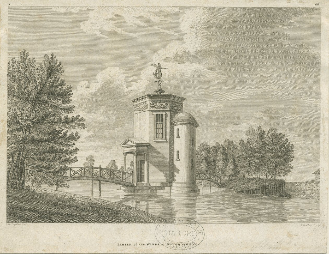 Shugborough - Temple of the Winds by James Fittler