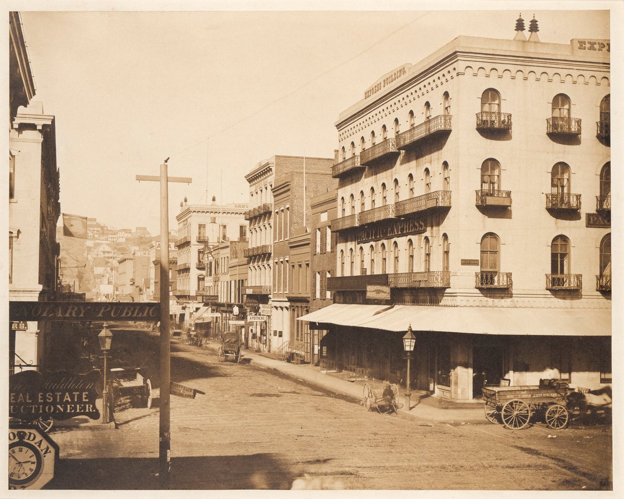 San Francisco, Corner of California and Montgomery Streets by James Ford