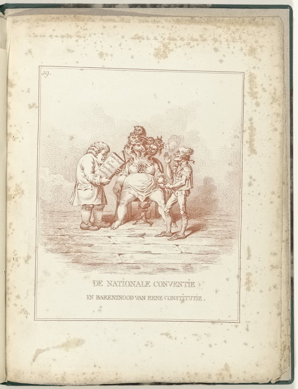 Labor Pains of the National Convention, 1795 by James Gillray (possibly)