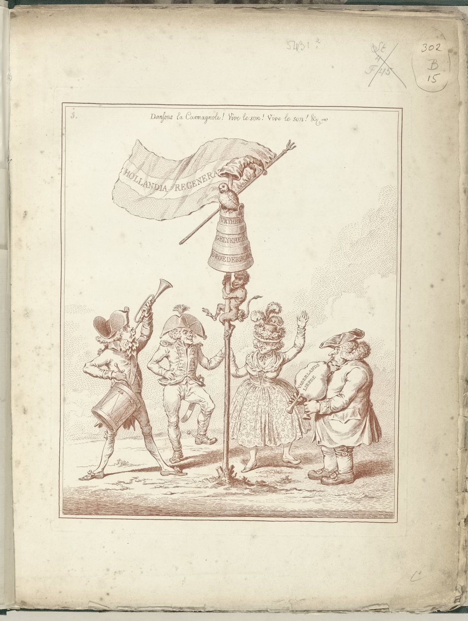 Title print of the series Hollandia Regenerata, 1795 by James Gillray (possibly)