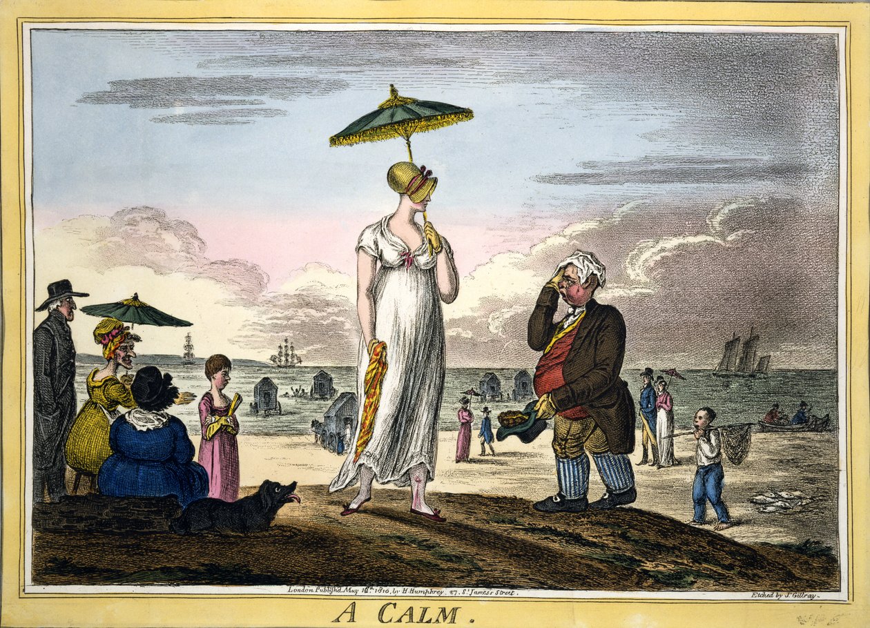 A Calm, pub. H Humphrey, London, 1810 by James Gillray