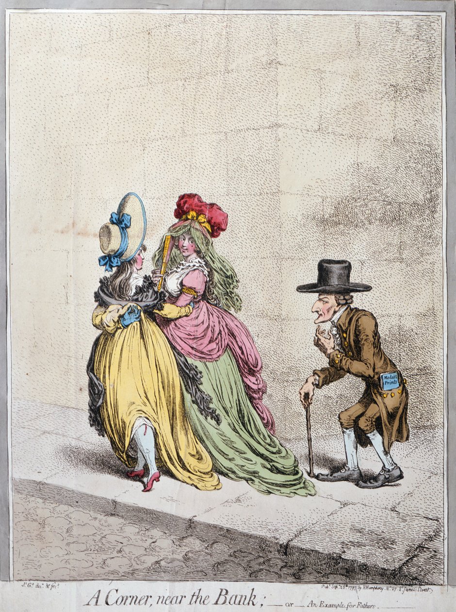 A Corner near the Bank by James Gillray