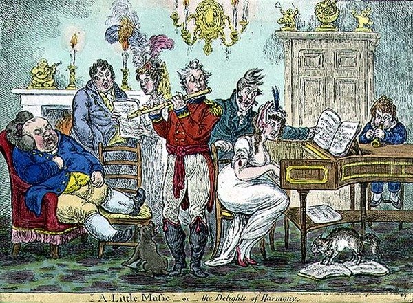 A Little Music, or the Delights of Harmony by James Gillray