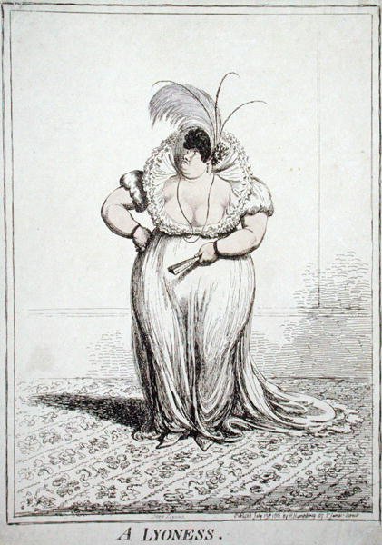 A Lyoness by James Gillray