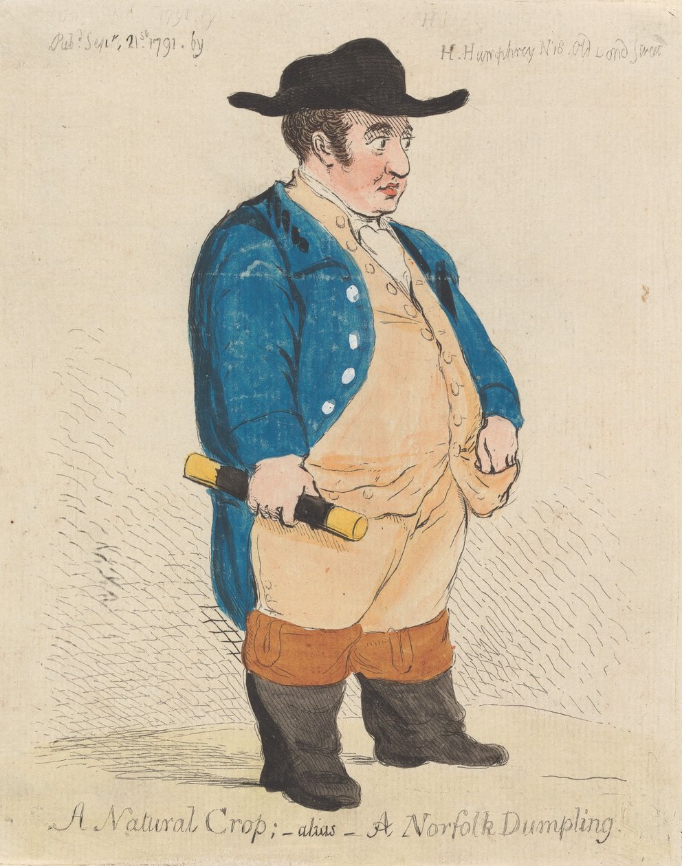 A Natural Crop - Alias - A Norfolk Dumpling by James Gillray