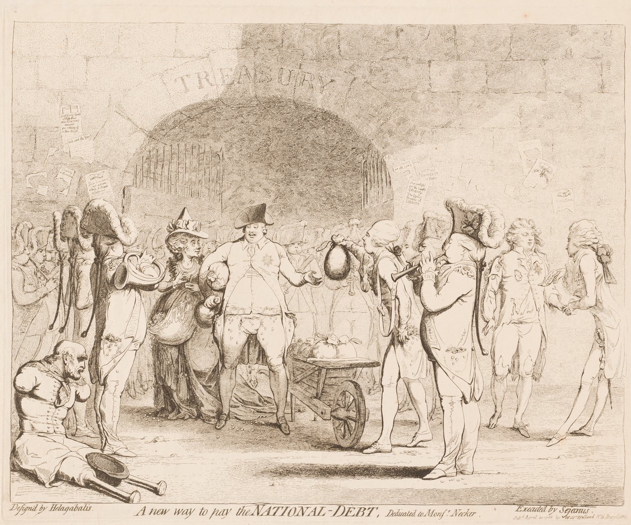 A New Way to Pay the National-Debt by James Gillray