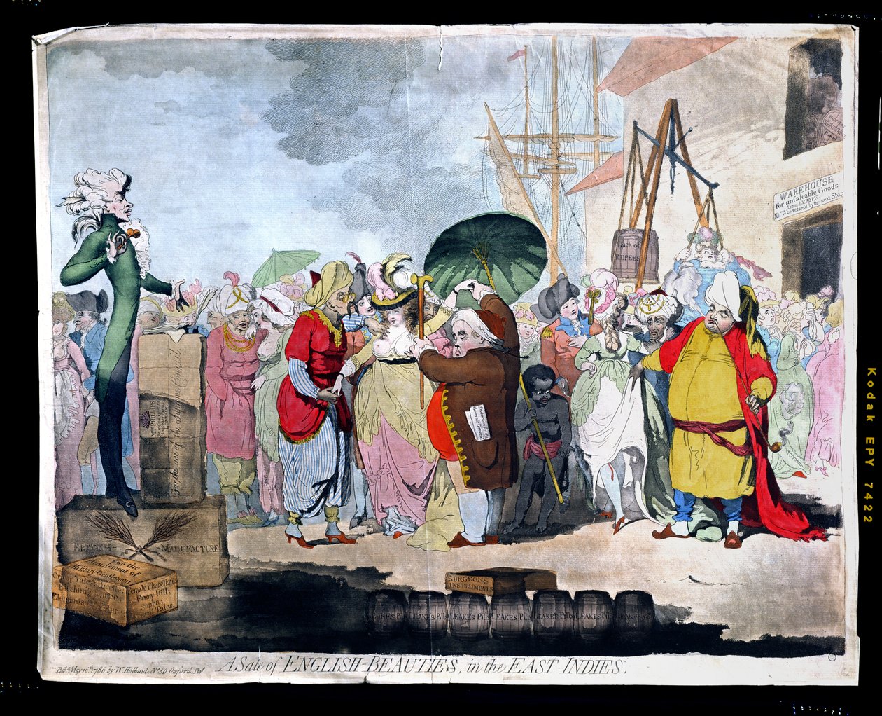 A Sale of English Beauties in the East Indies by James Gillray
