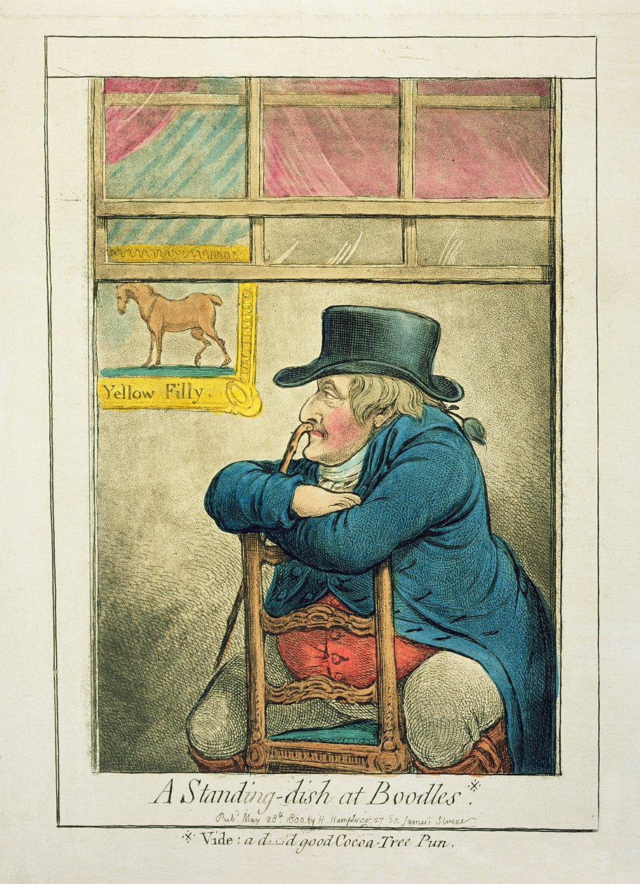 A Standing-dish at Boodles, published by Hannah Humphrey, 1800 by James Gillray