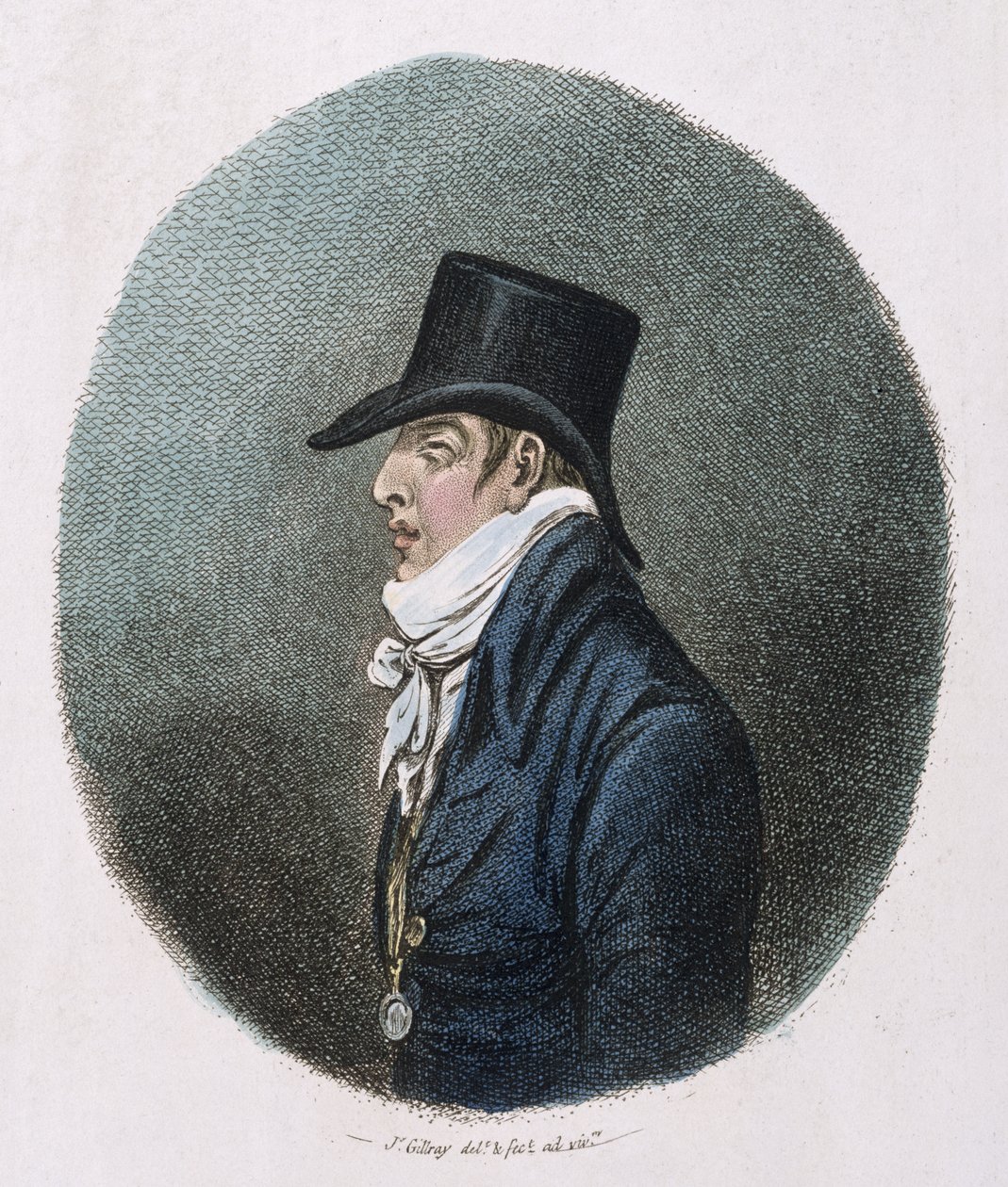 A Portrait, published by Hannah Humphrey in 1799 by James Gillray