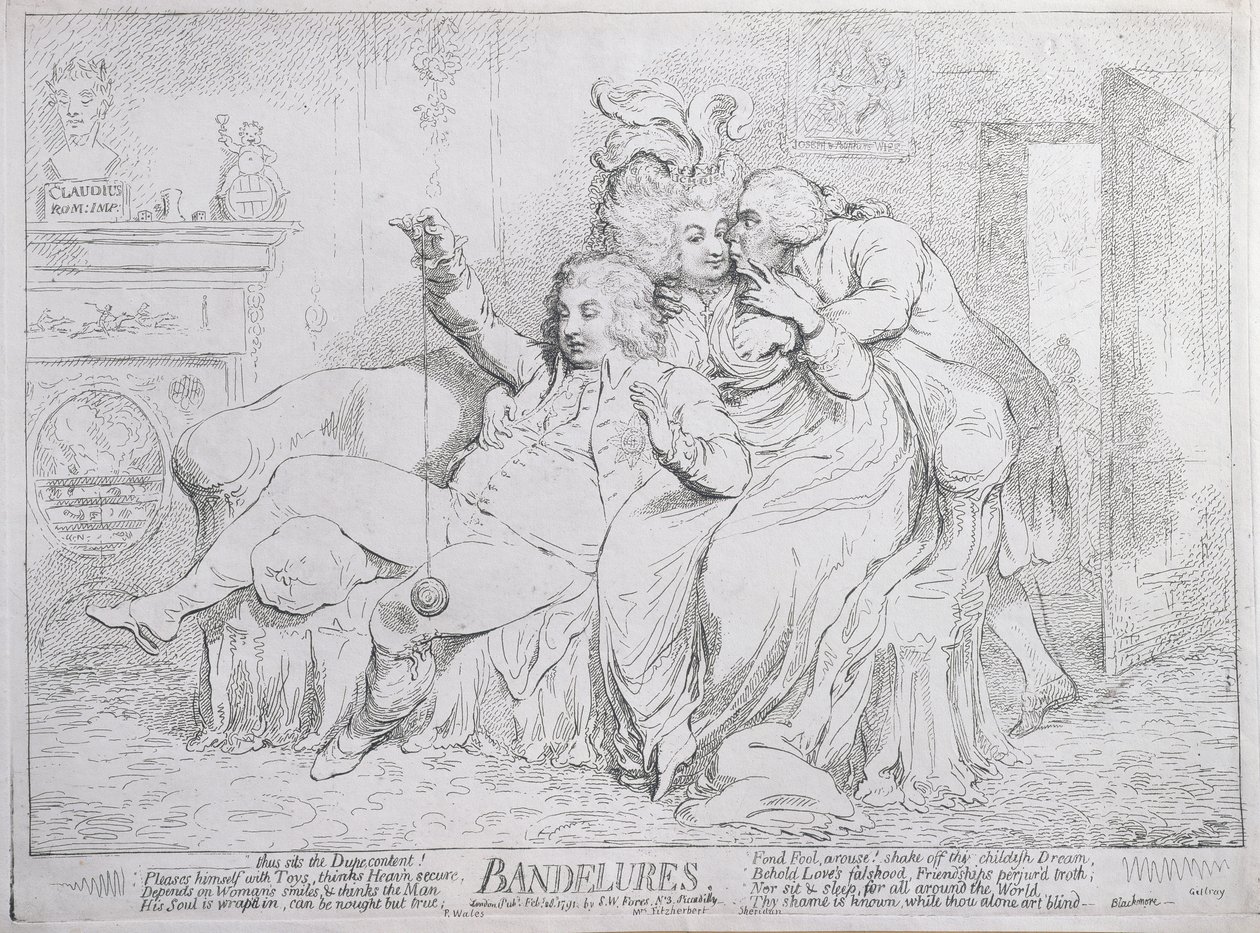 Bandelures, published by S.W. Fores in 1791 by James Gillray