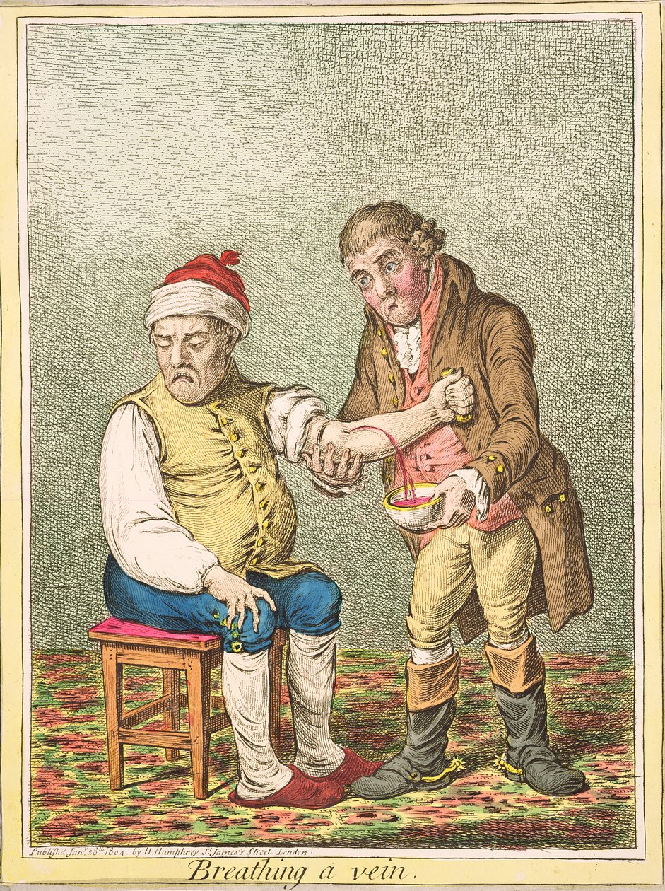 Breathing a Vein by James Gillray