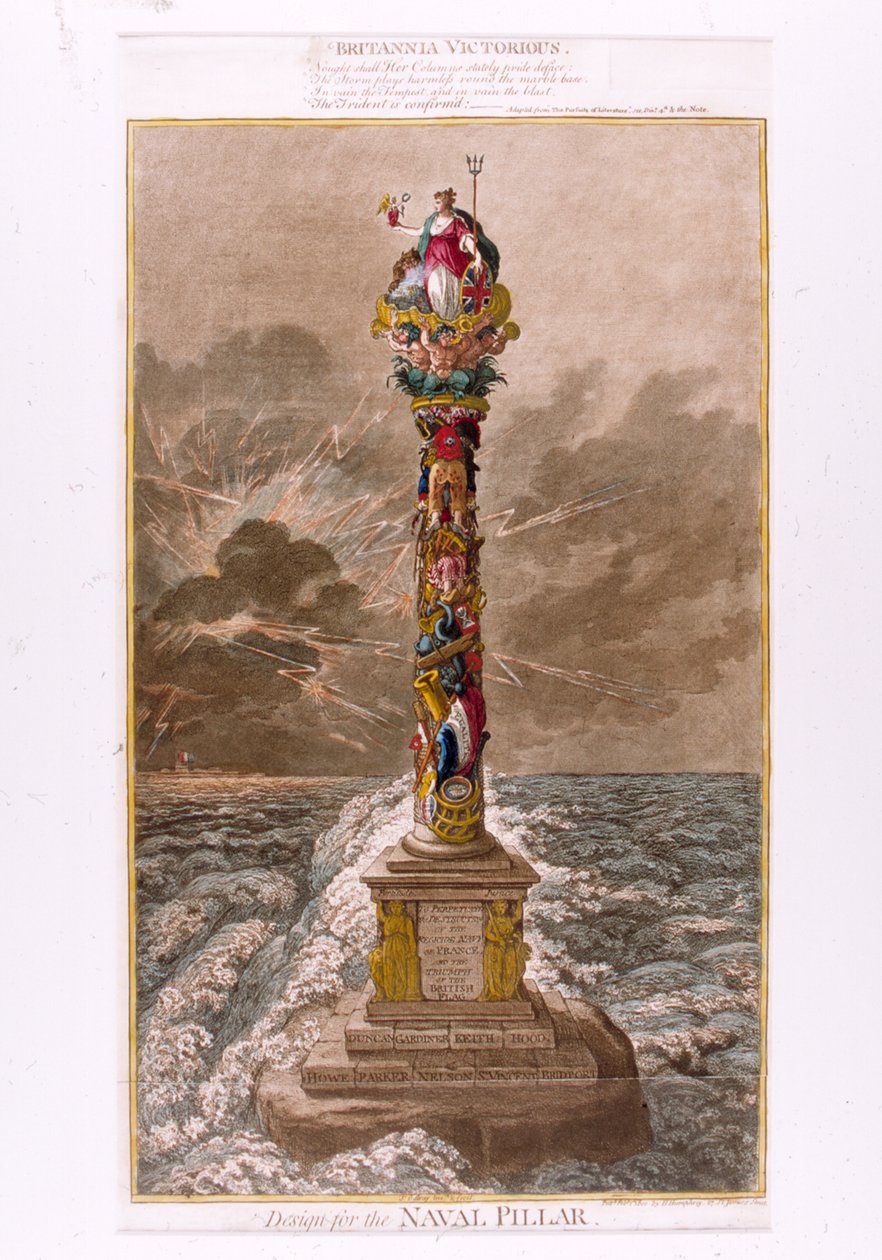 Design for the Naval Pillar, 1800 by James Gillray