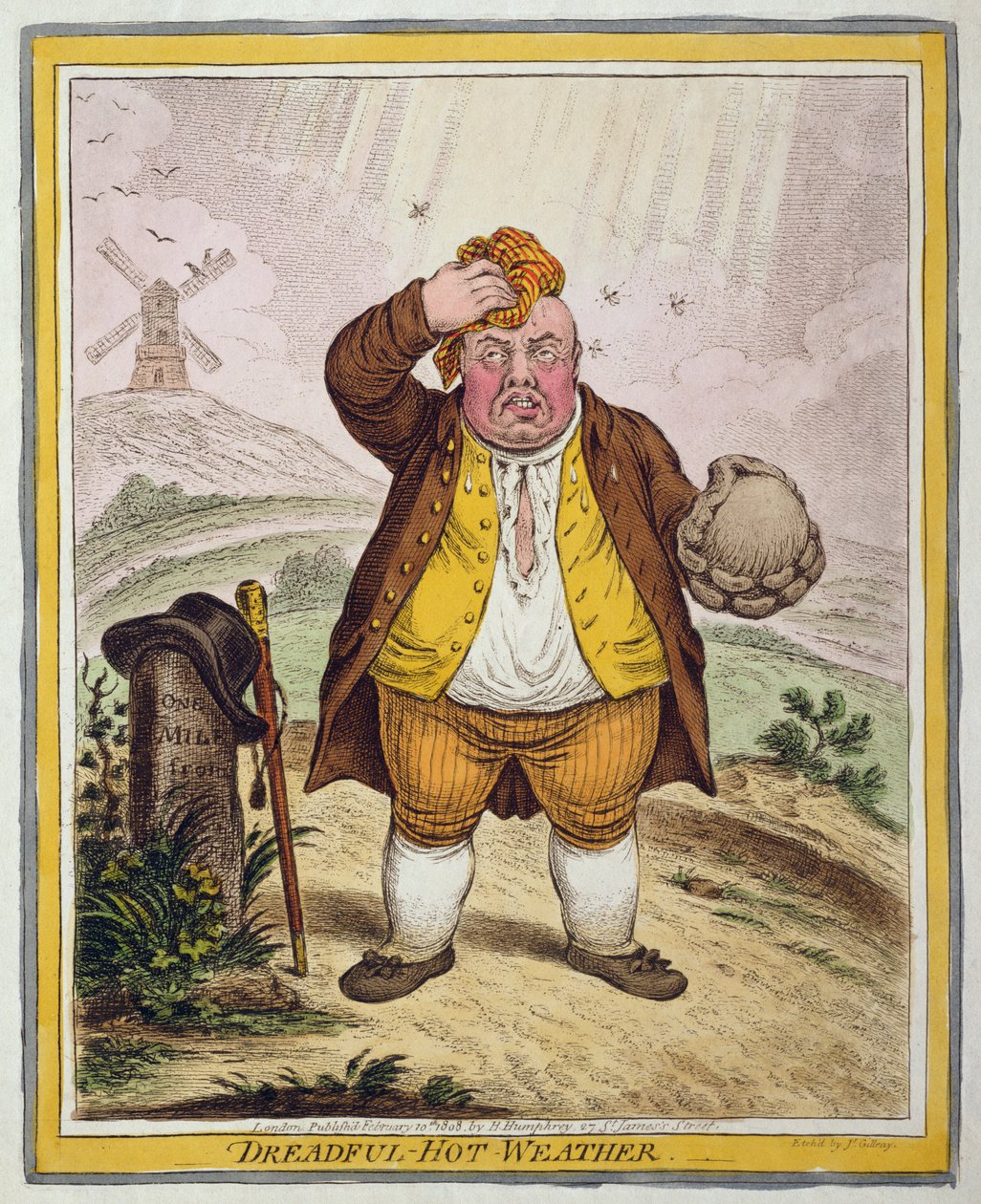 Dreadful-Hot Weather by James Gillray
