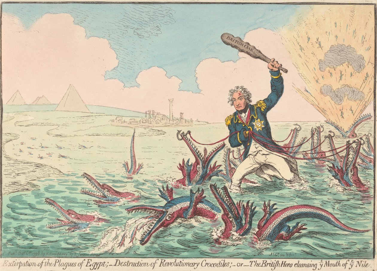 Extirpation of the Plagues of Egypt by James Gillray