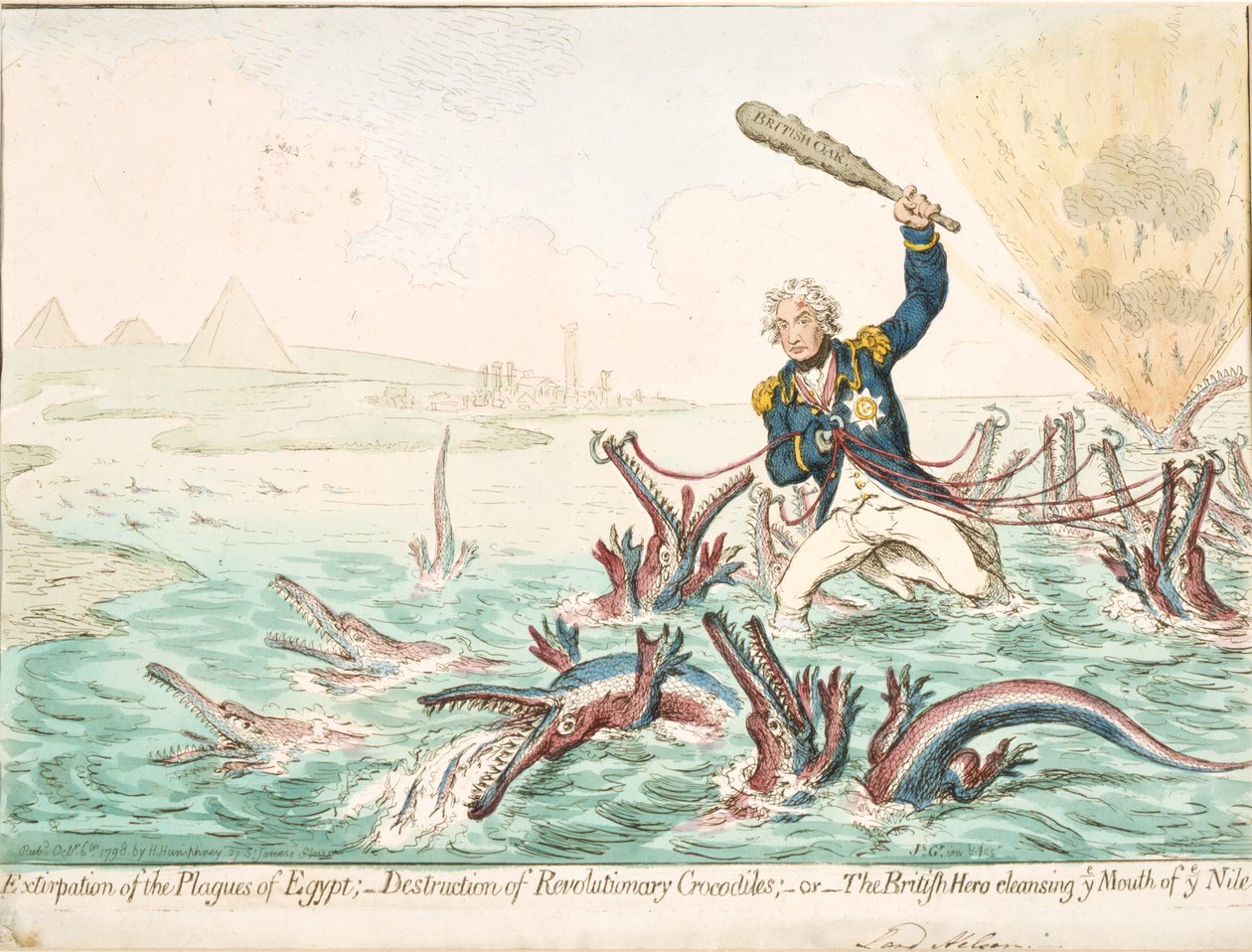 Extirpation of the Plagues of Egypt, 1798 by James Gillray