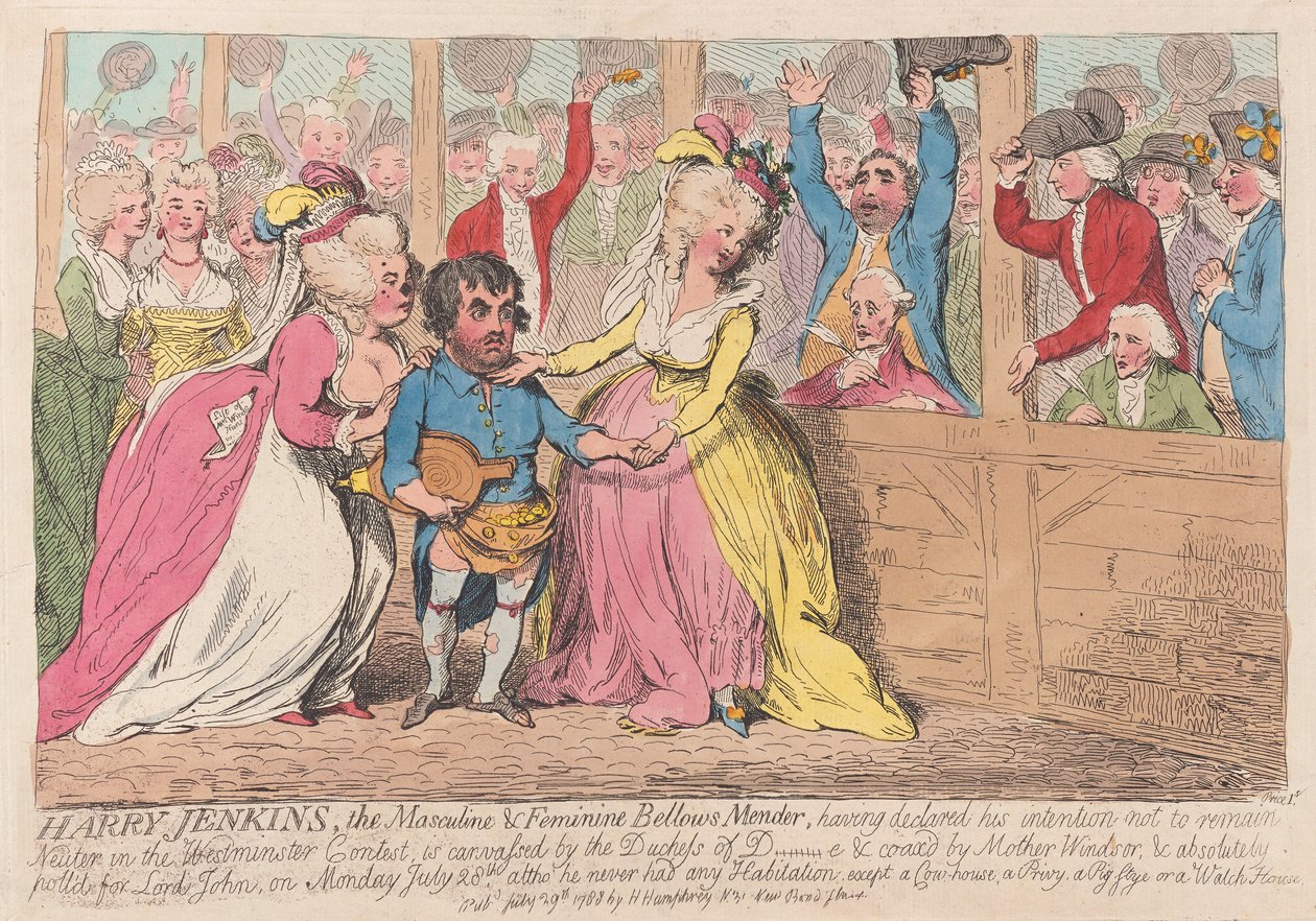 Harry Jenkins, the Masculine & Feminine Bellows Mender by James Gillray