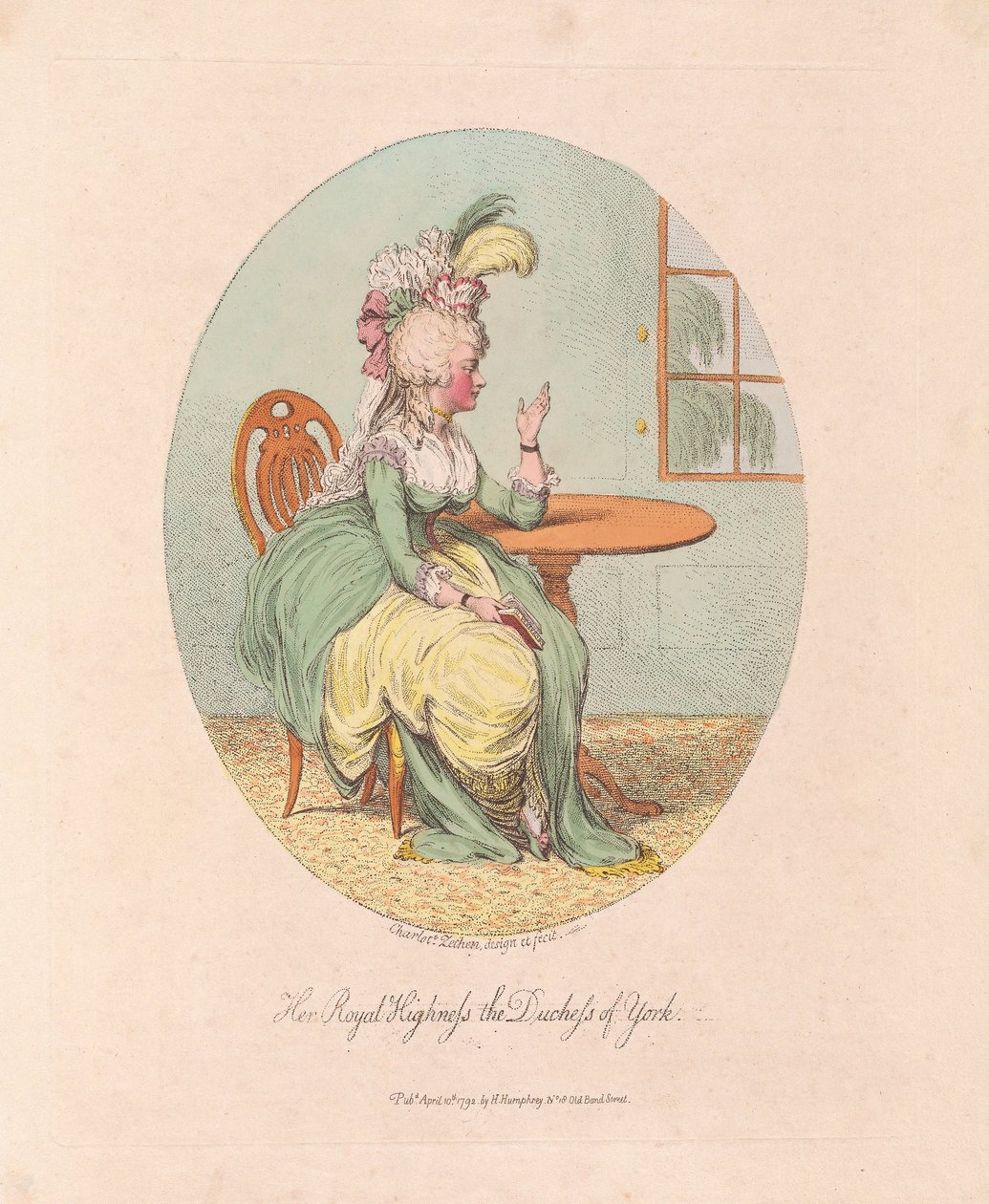 Her Royal Highness the Duchess of York, pub. 1792 by James Gillray