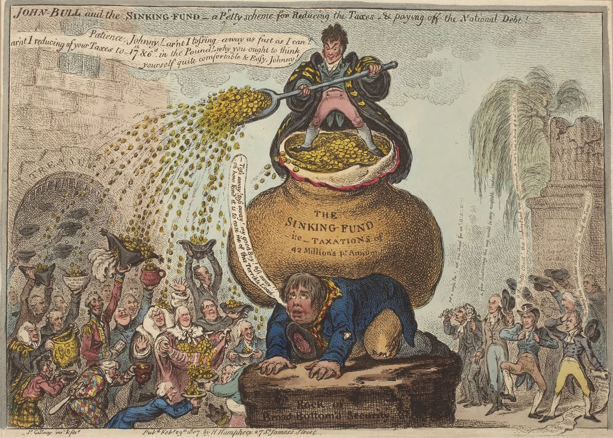 John Bull and the Sinking Fund by James Gillray