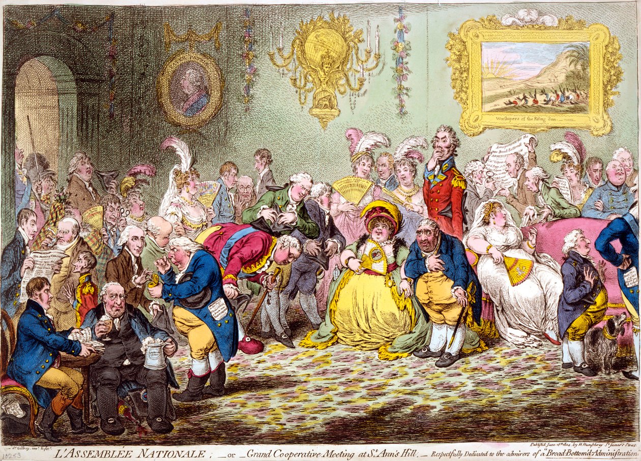 The National Assembly, 1804 by James Gillray