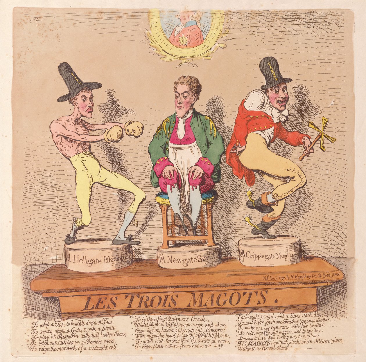 The Three Magots by James Gillray