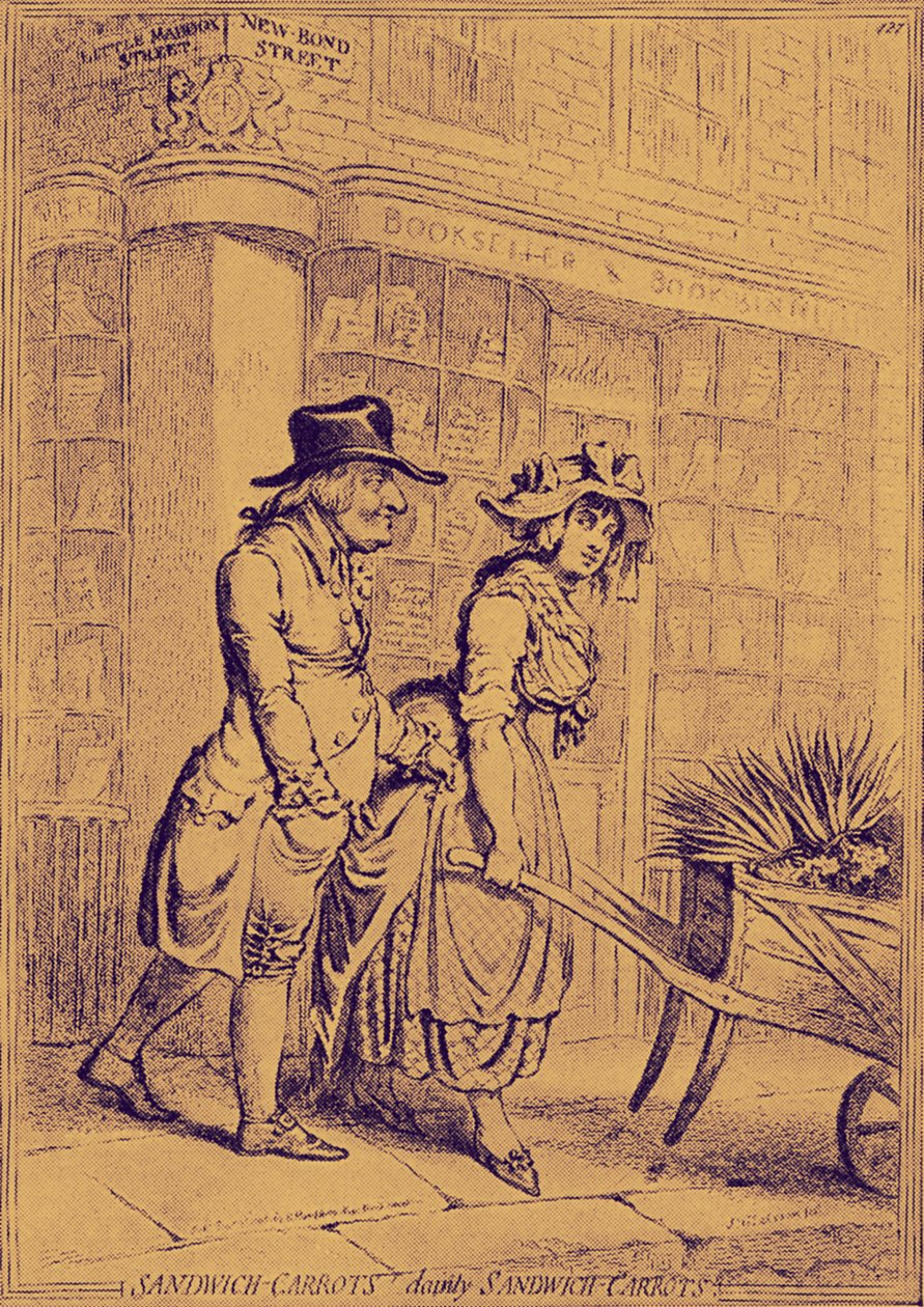 Lord Sandwich Paying Attention to a Flower Seller by James Gillray