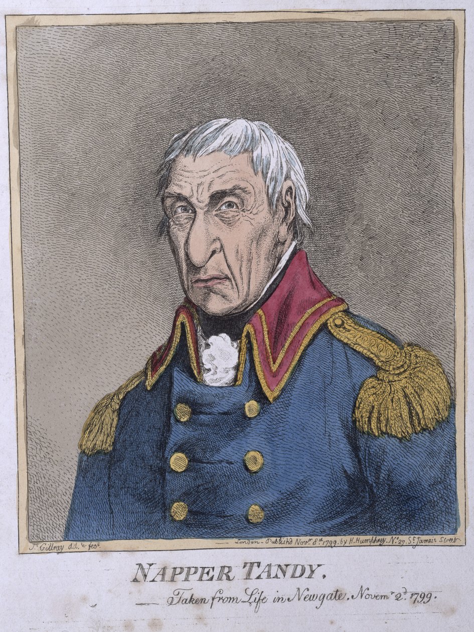 Napper Tandy (1740-1803) Published by Hannah Humphrey in 1799 by James Gillray