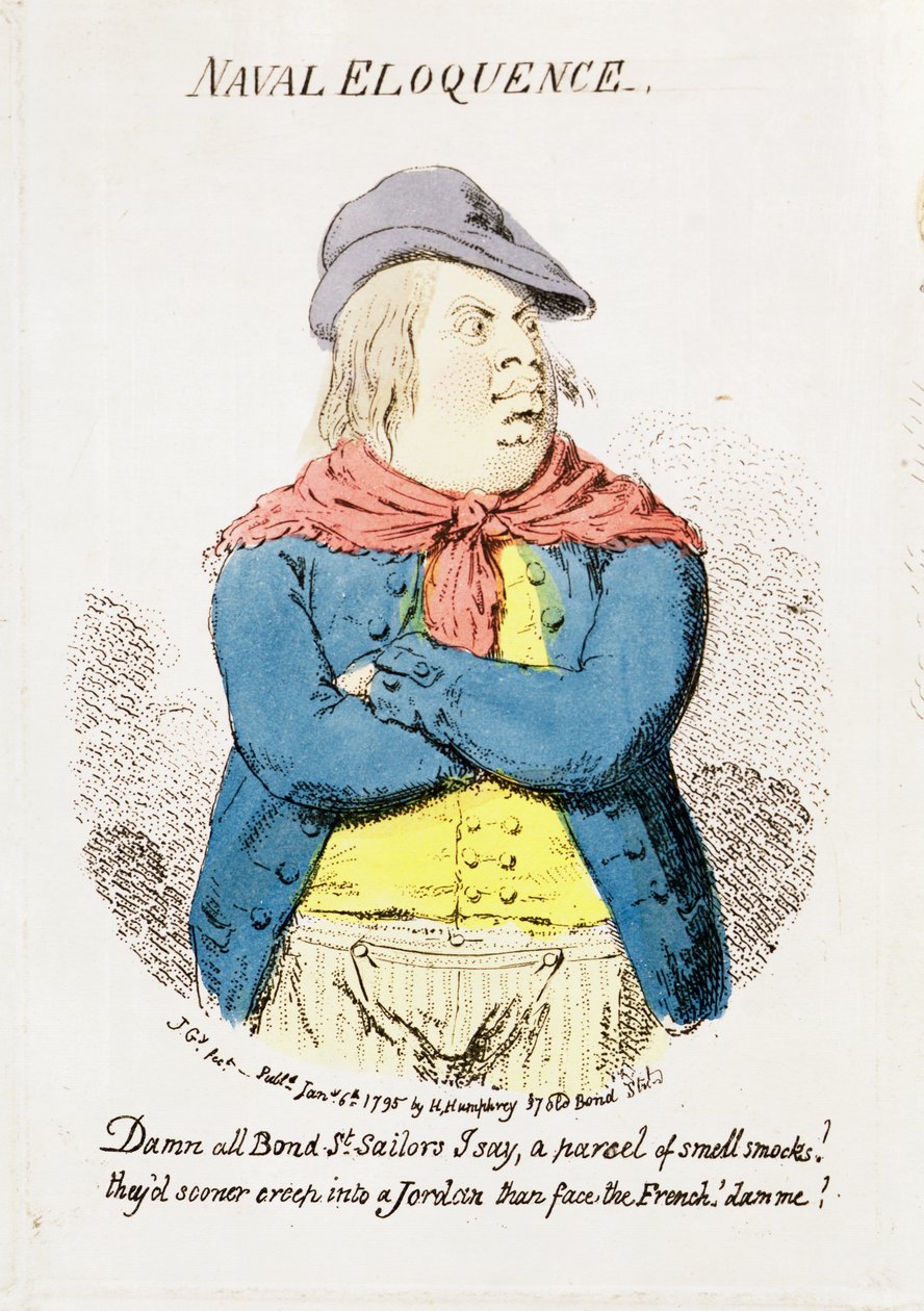 Naval Eloquence (detail) by James Gillray