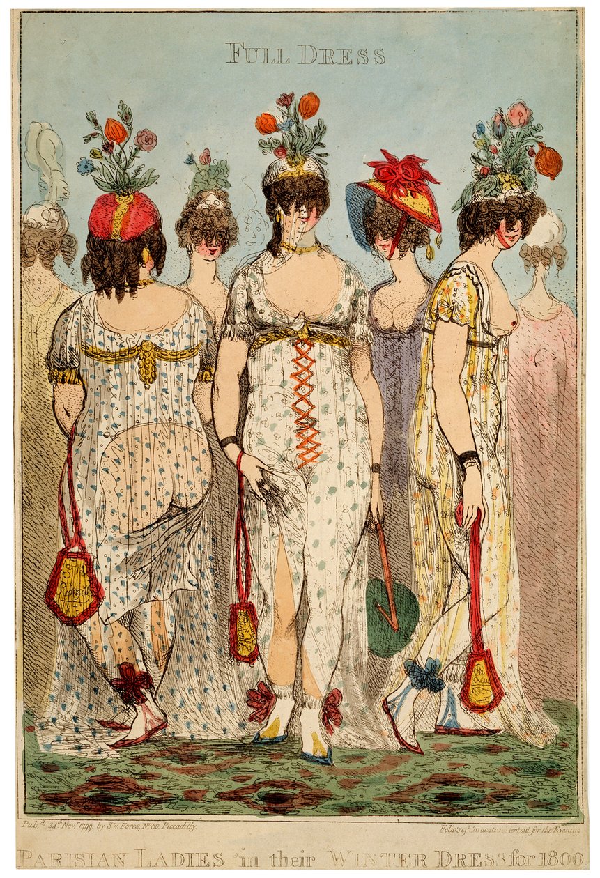 Parisian Ladies in their Full Winter Dress for 1800 by James Gillray