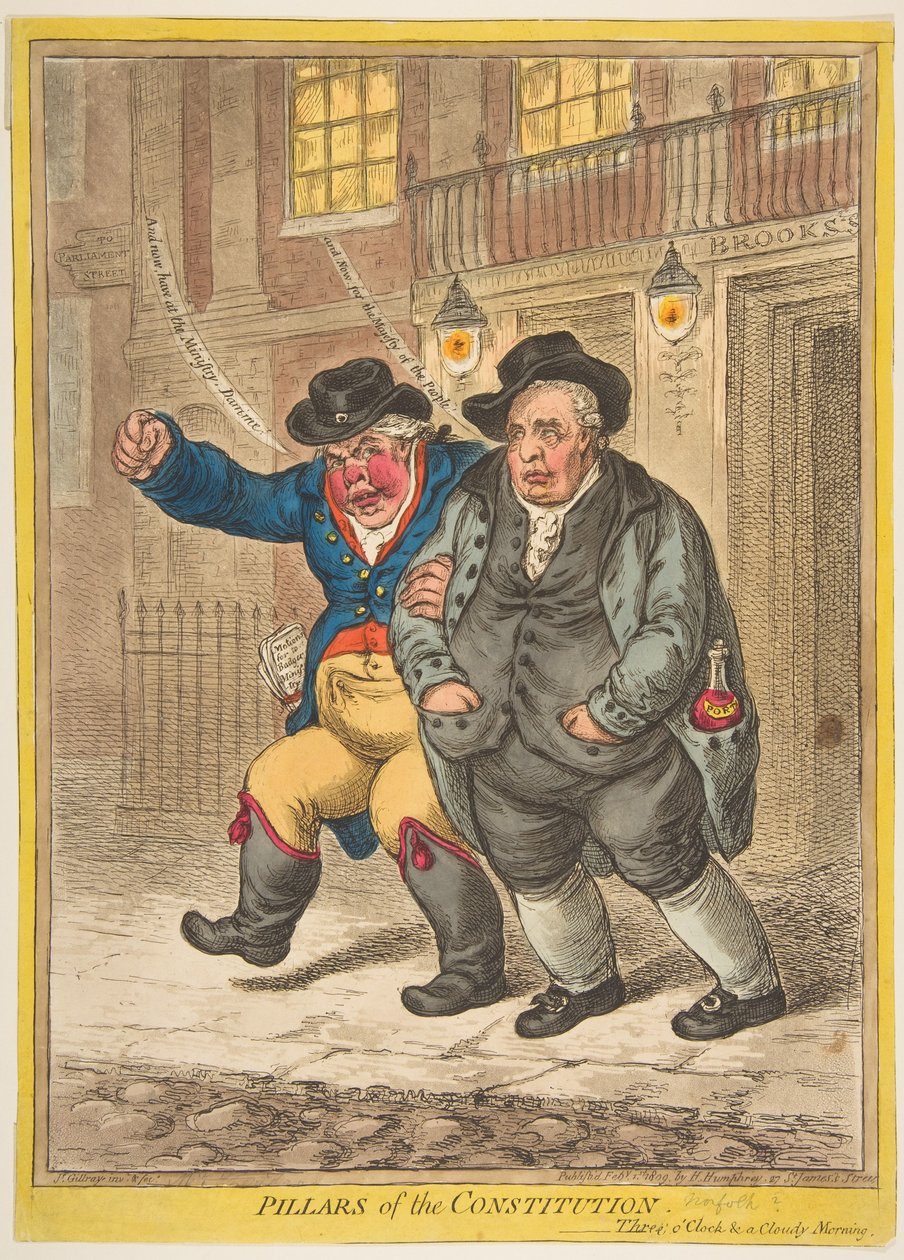 Pillars of the Constitution by James Gillray
