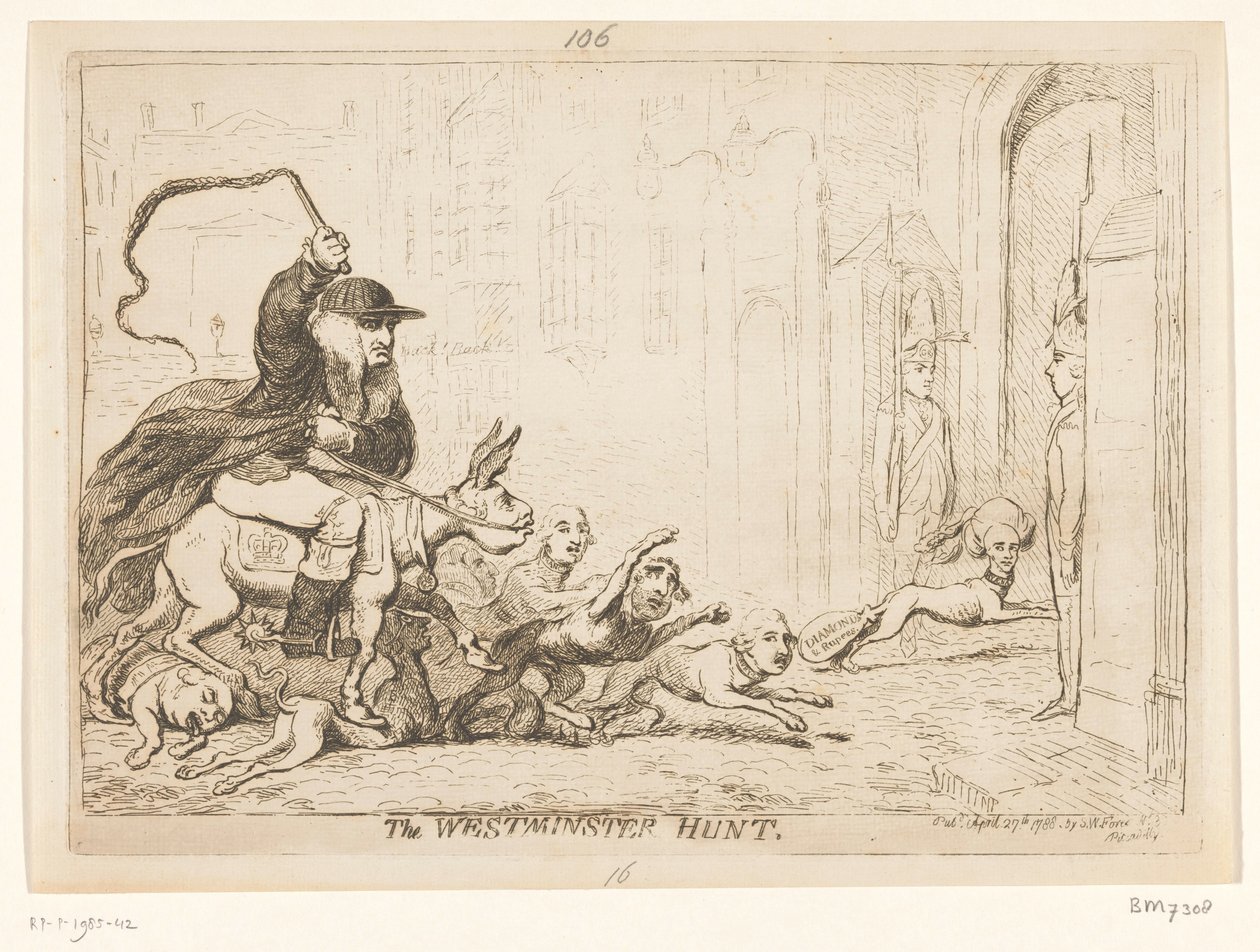 Caricature of Warren Hastings, 1788 by James Gillray