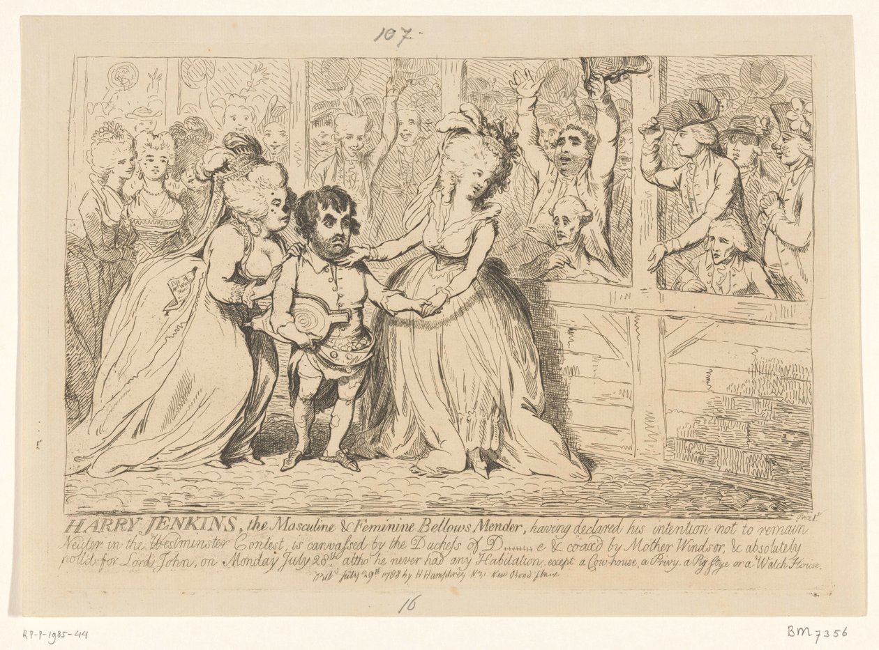 Caricature of English Domestic Politics, 1788 by James Gillray