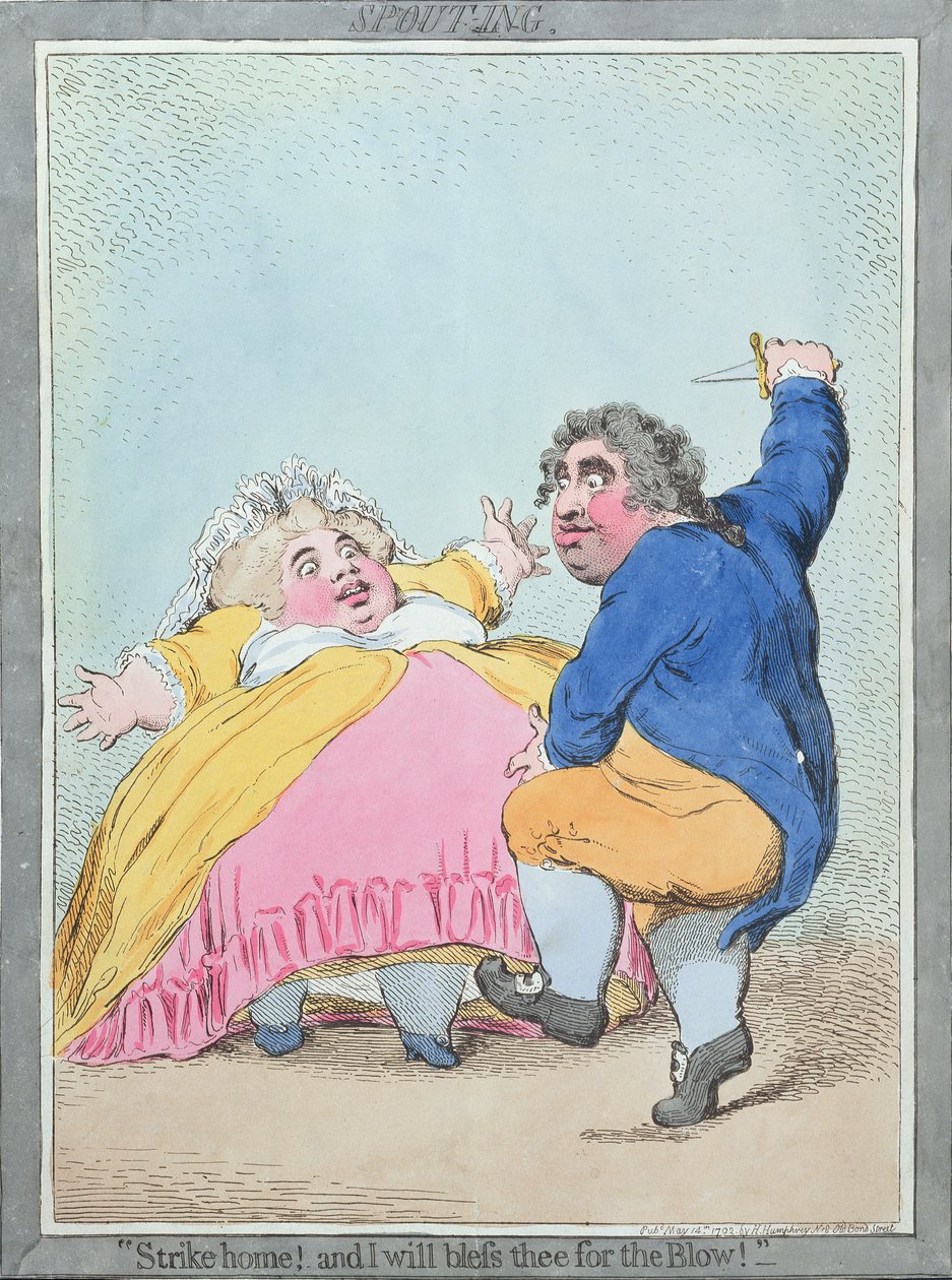 Spouting by James Gillray