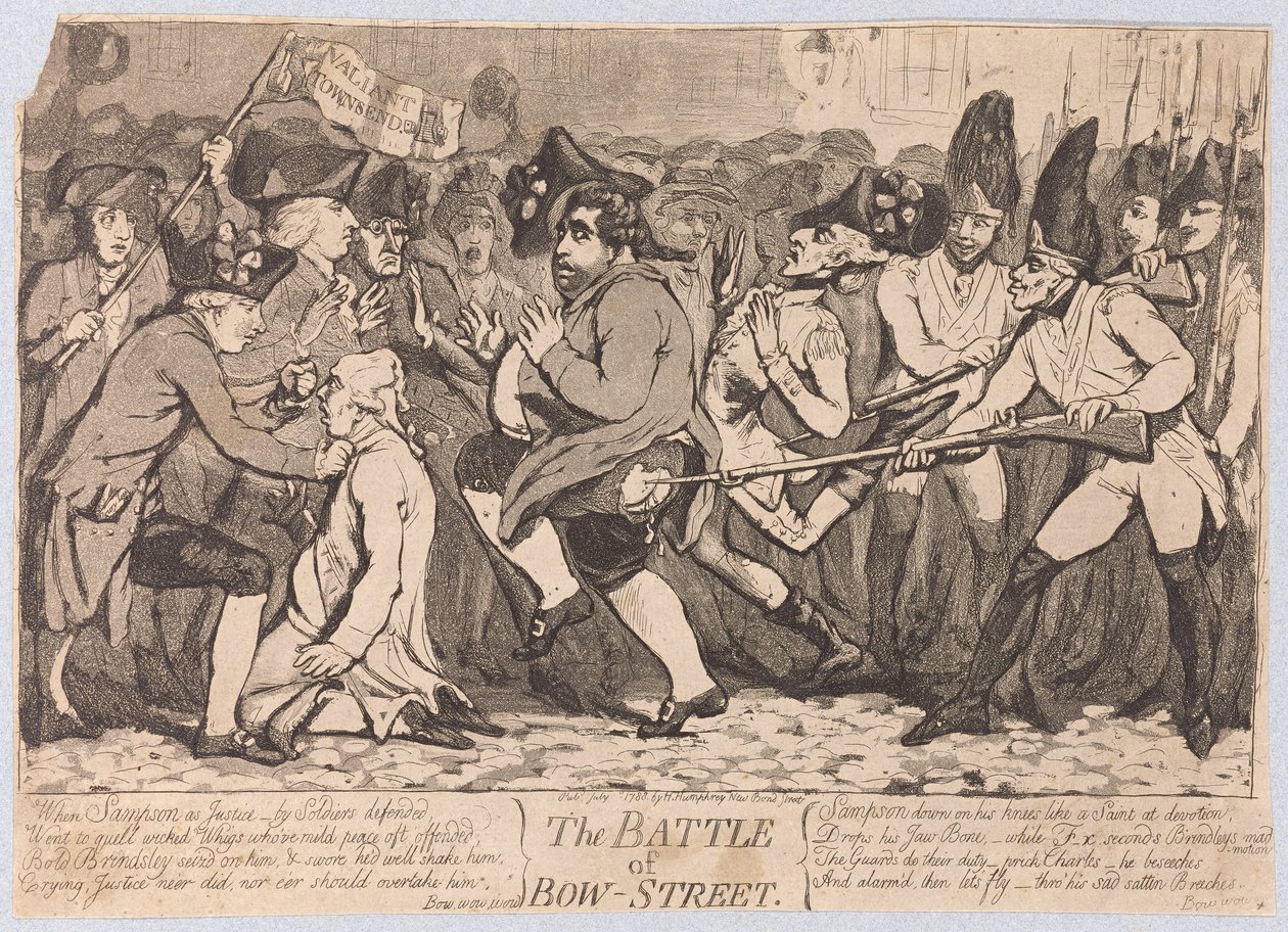 The Battle of Bow-Street by James Gillray