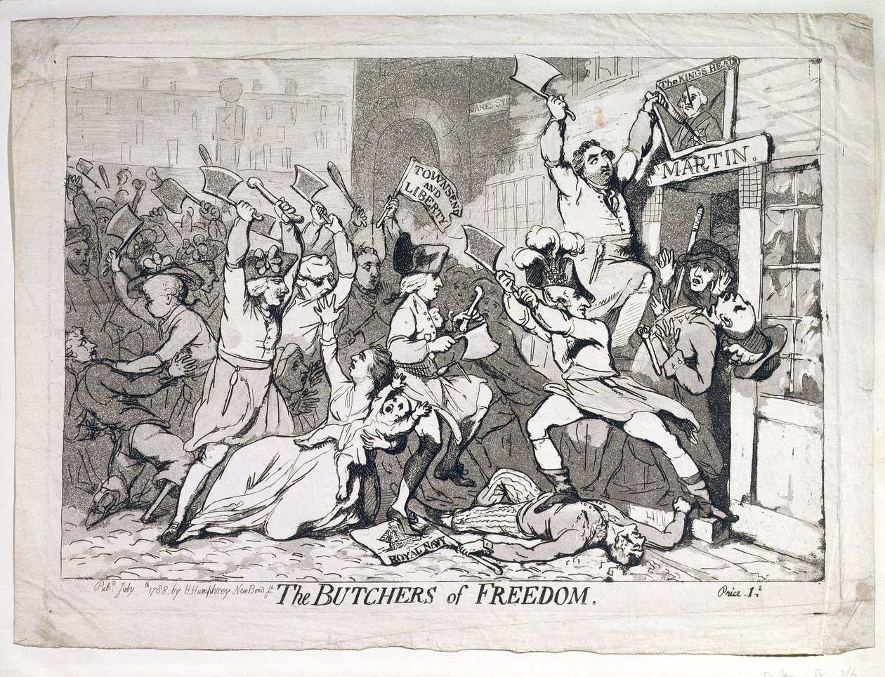 The Butchers of Freedom by James Gillray