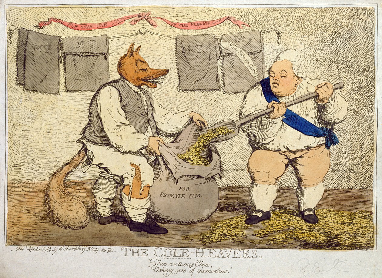 The Cole-Heavers, published by William Humphrey in 1783 by James Gillray