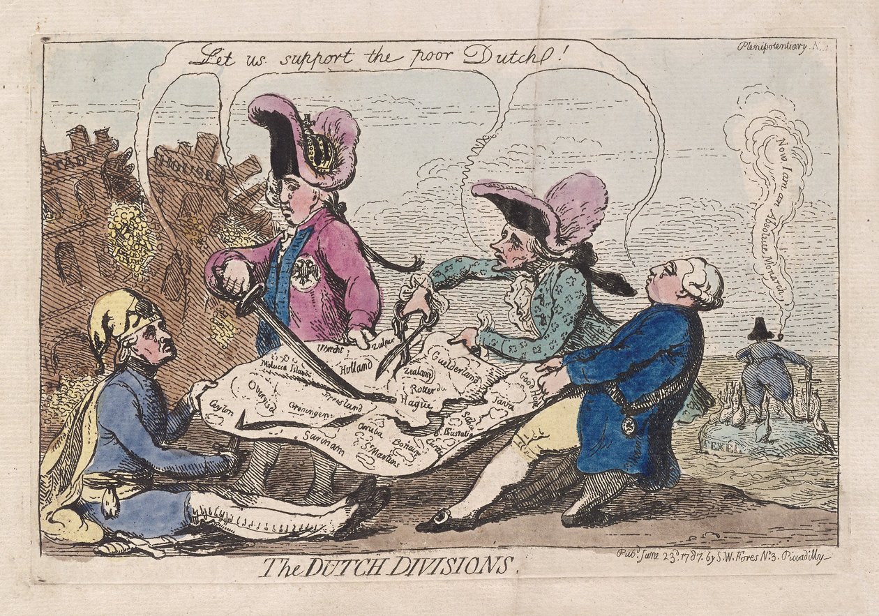 The Dutch Divisions by James Gillray