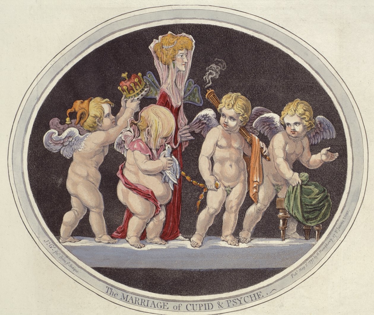 The Marriage of Cupid and Psyche by James Gillray