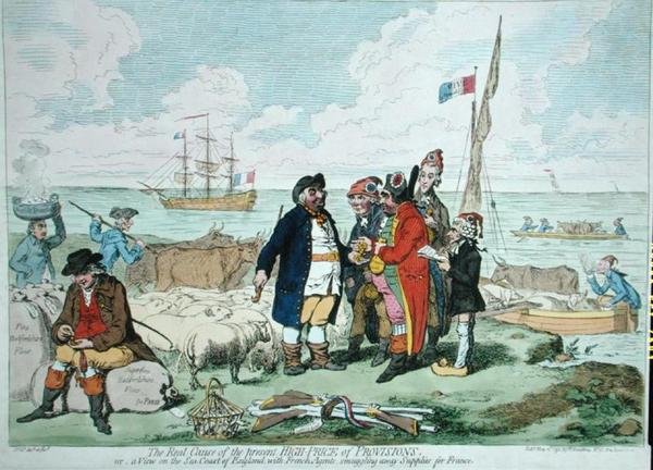 The Real Cause of the Present High Price of Provisions, published by Hannah Humphrey in 1795 by James Gillray
