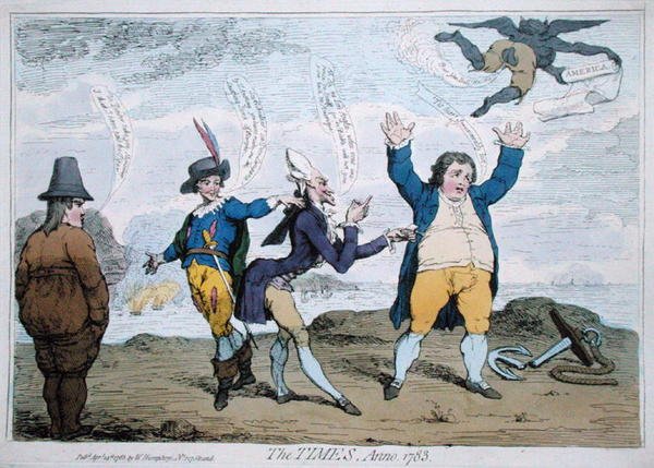 The Times, Anno 1783, published by William Humphrey by James Gillray