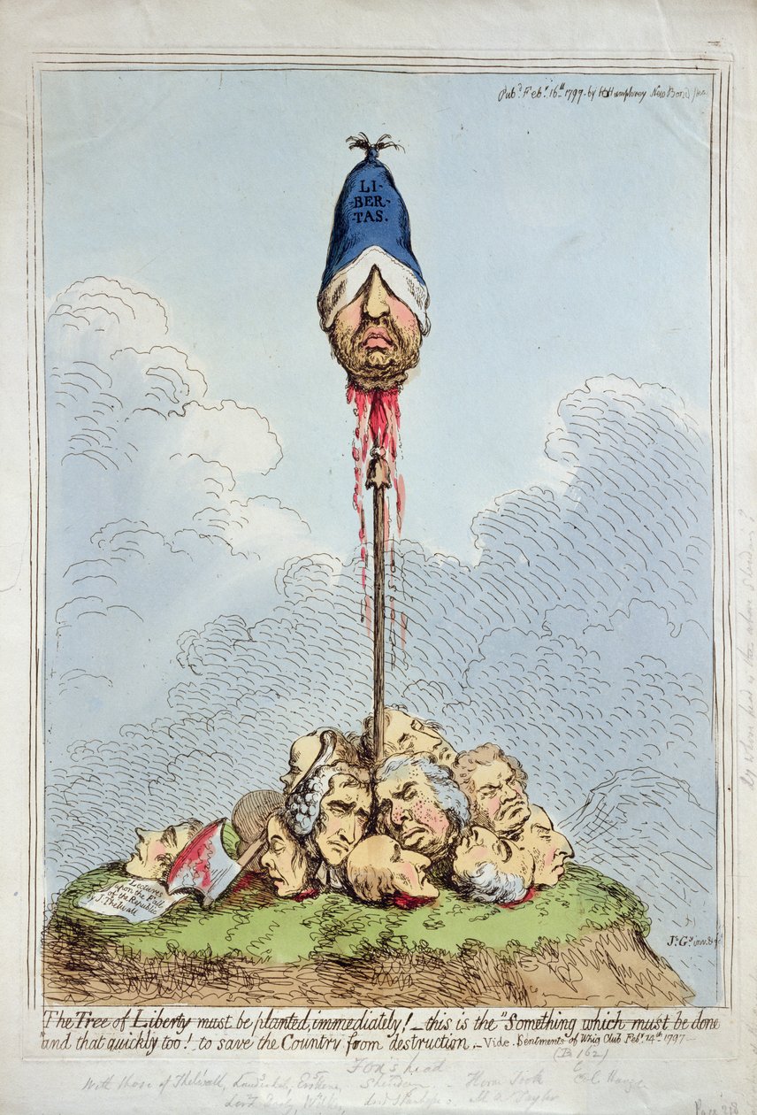The Tree of Liberty Must Be Planted Immediately by James Gillray