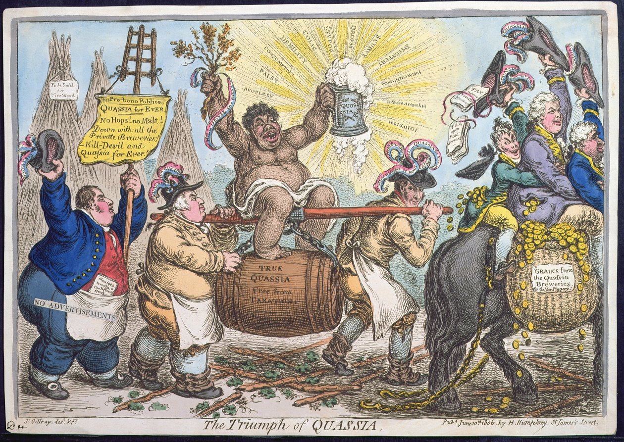 The Triumph of Quassia by James Gillray