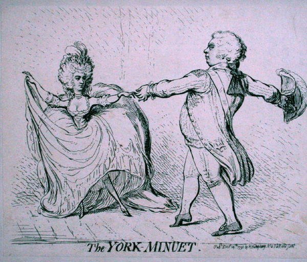 The York Minuet by James Gillray