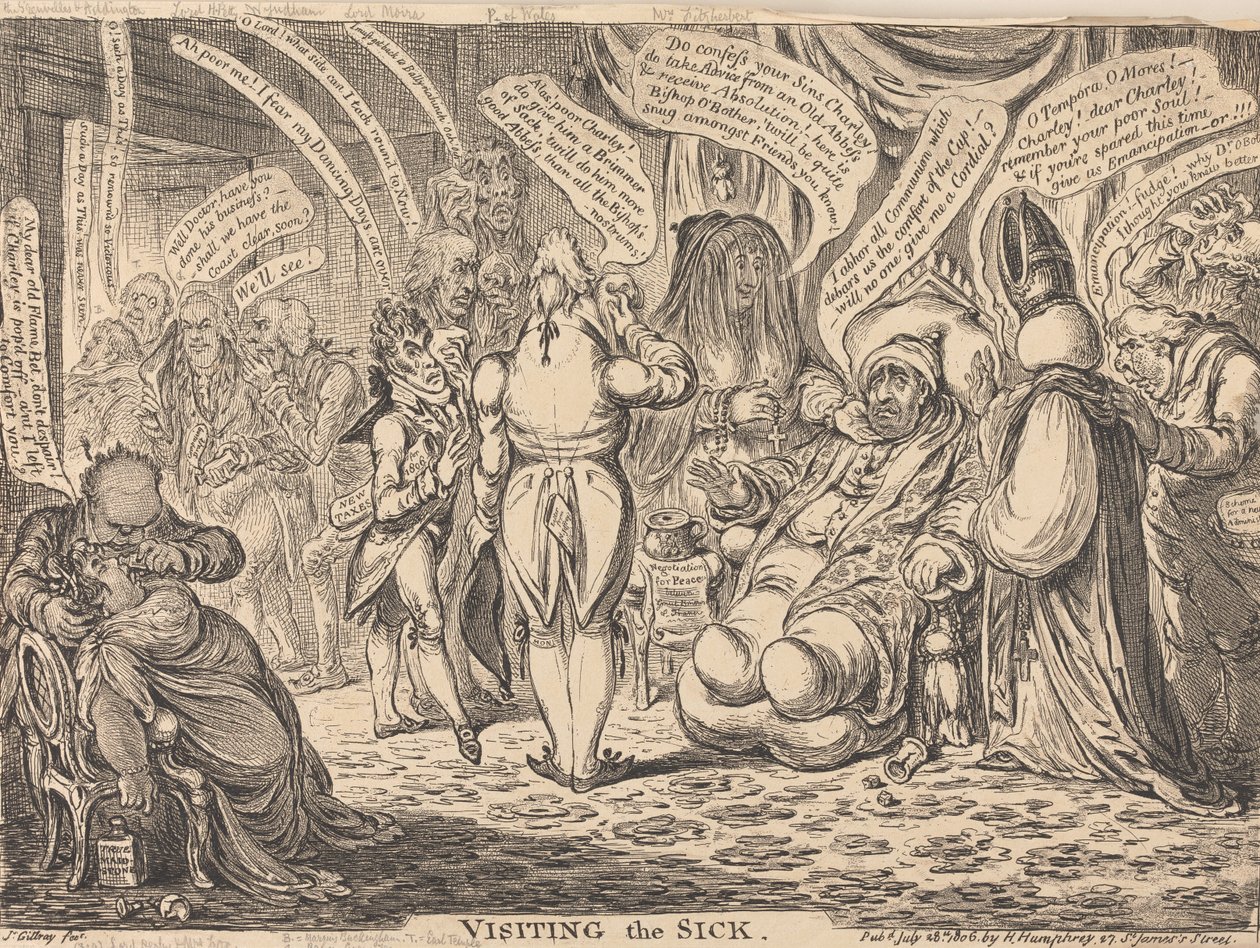 Visiting the Sick by James Gillray