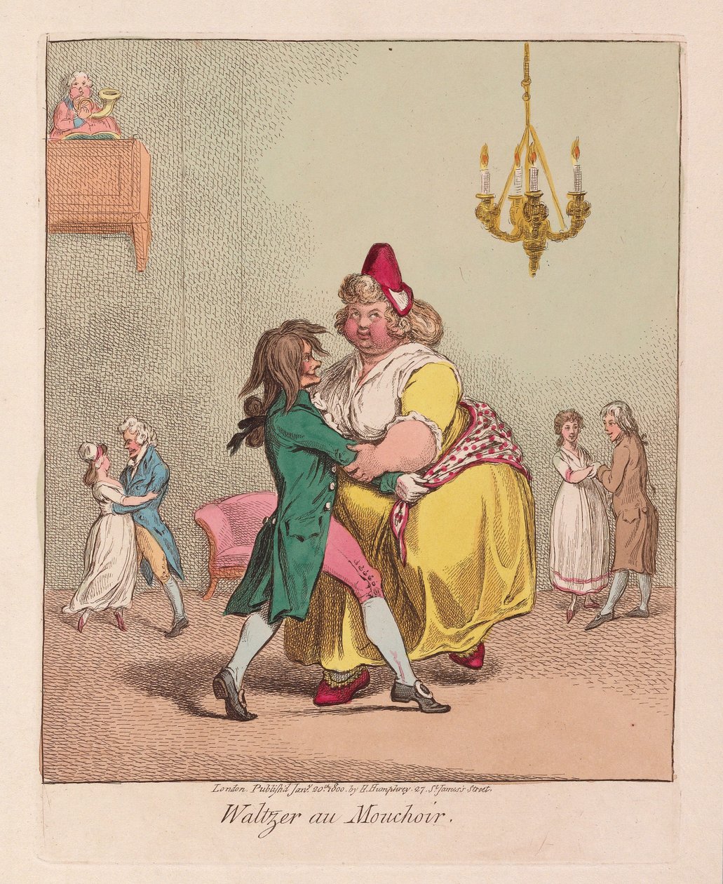 Waltzer au Mouchoir by James Gillray
