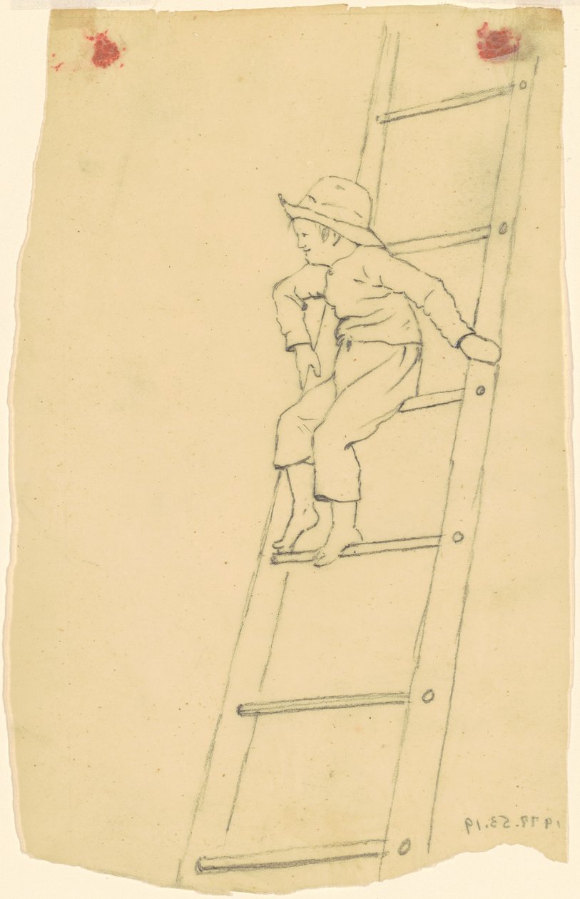 Boy on a Ladder by James Goodwyn Clonney
