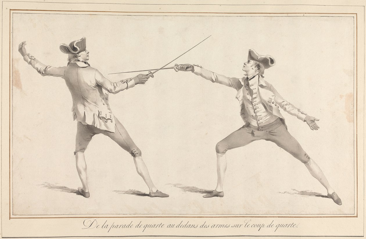 De la Parade de Quarte au Dedans des Armes sur le Coup de Quarte by James Gwin
