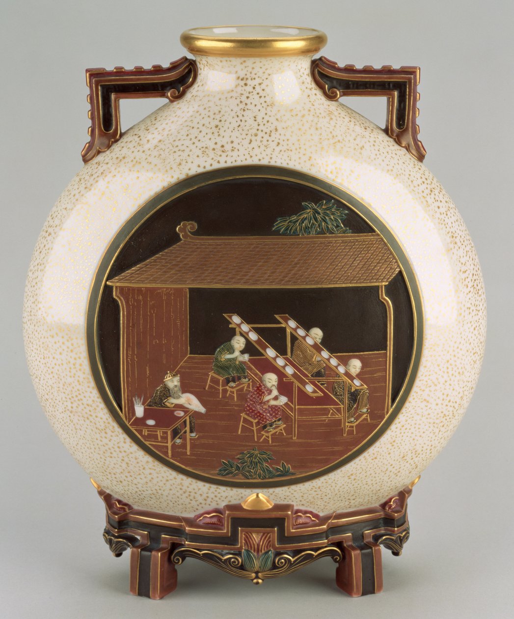 The Painting of the Ware Vase, Worcester Royal Porcelain Company Ltd by James Hadley