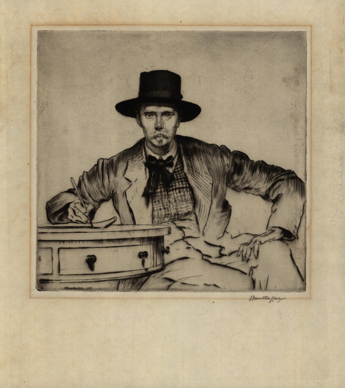 Portrait of the Engraver J. Hamilton Hay, 1915 by James Hamilton Hay