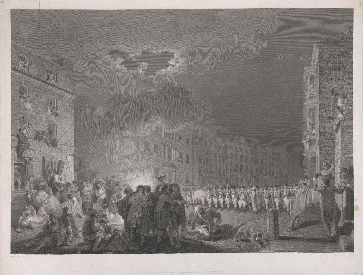 The Riot in Broad Street on the Seventh of June 1780 by James Heath